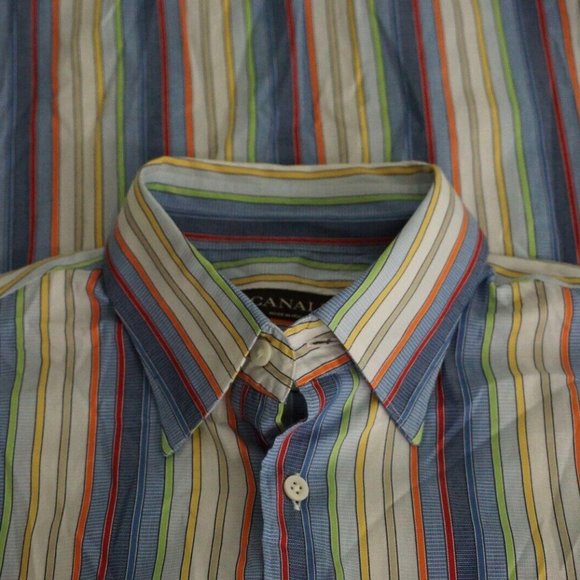 Canali Other - Canali Brown Label Multicolor Repp Striped shirt